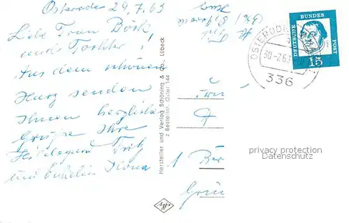 AK / Ansichtskarte Osterode_Harz Soesetalsperre Details Hirsch Osterode_Harz