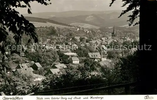 AK / Ansichtskarte Osterode_Harz Blick auf Stadt und Harzberge Osterode_Harz