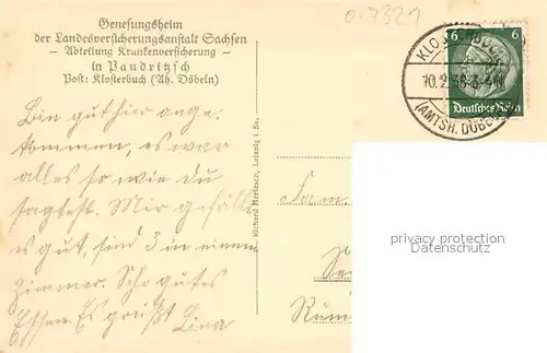 AK / Ansichtskarte Paudritzsch Genesungsheim Paudritzsch