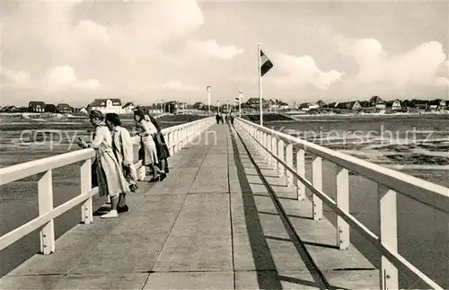 AK / Ansichtskarte Peter Ording_St Seebruecke Peter Ording_St