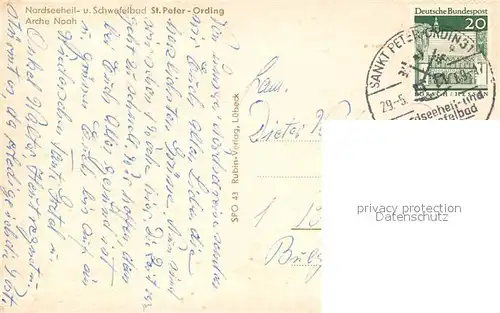 AK / Ansichtskarte Peter Ording_St Arche Noah Strand Peter Ording_St