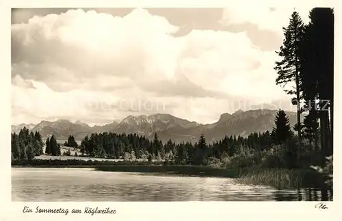 AK / Ansichtskarte Pfronten Koeglweiher Aggenstein Breitenberg und Rossberg Pfronten