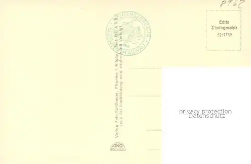 AK / Ansichtskarte Pfronten Ostlerhuette Schlossangerhuette Panorama Pfronten