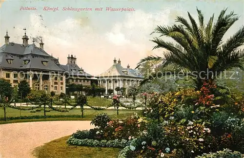 AK / Ansichtskarte Pillnitz Koeniglicher Schlossgarten Wasserpalais Pillnitz