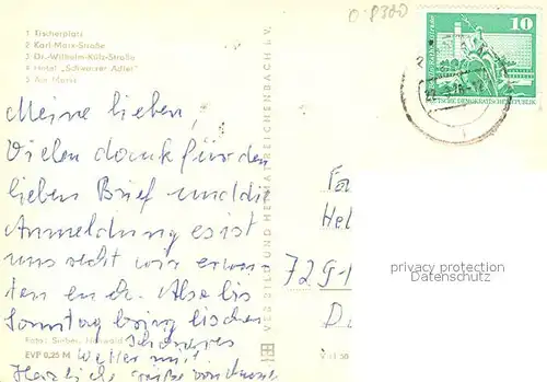 AK / Ansichtskarte Pirna Tischerplatz Karl Marx Str Dr Wilh Kuelz Strasse Hotel Schwarzer Adler Markt Pirna