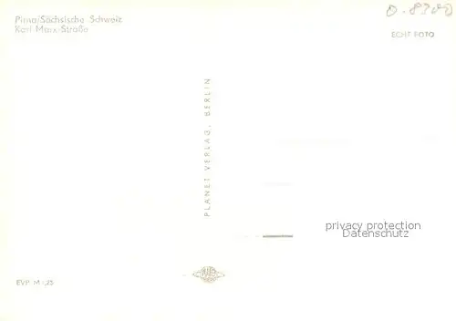 AK / Ansichtskarte Pirna Karl Marx Strasse Pirna