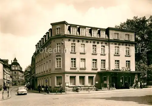 AK / Ansichtskarte Poessneck HO Hotel Posthirsch Poessneck