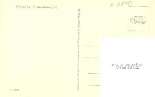 AK / Ansichtskarte Poessneck Panorama Poessneck