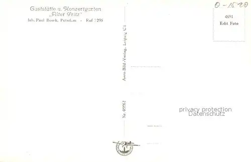 AK / Ansichtskarte Potsdam Gaststaette und Konzertgarten Alter Fritz Potsdam