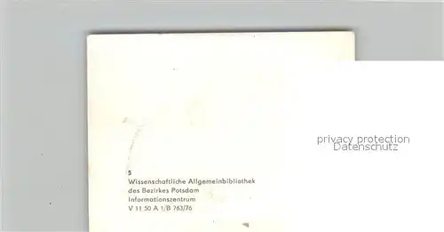 AK / Ansichtskarte Potsdam Wissenschaftliche Allgemeinbibliothek Info Zentrum Potsdam