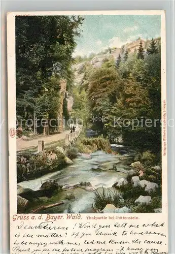 AK / Ansichtskarte Pottenstein_Oberfranken Landschaftspanorama im Tal Pottenstein_Oberfranken