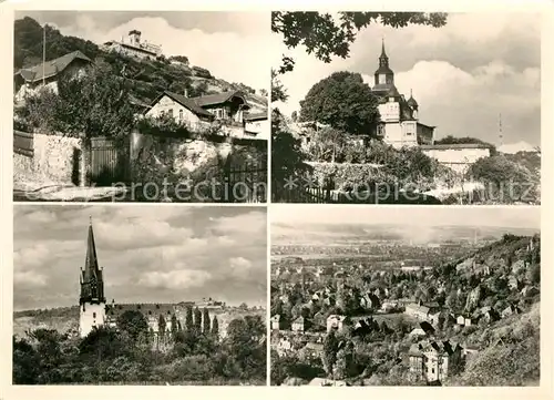 AK / Ansichtskarte Radebeul Friedensburg Spitzhaus Friedenskirche Ortsblick Radebeul
