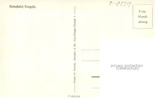 AK / Ansichtskarte Rehefeld Zaunhaus Landschaftspanorama Handabzug Rehefeld Zaunhaus