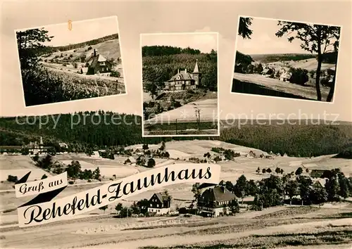 AK / Ansichtskarte Rehefeld Zaunhaus Teilansichten Landschaftspanorama Rehefeld Zaunhaus