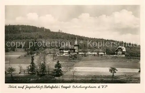 AK / Ansichtskarte Rehefeld Zaunhaus Jagdschloss Erholungsheim Rehefeld Zaunhaus