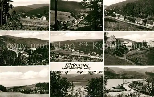 AK / Ansichtskarte Riefensbeek Kamschlacken Panorama Teilansichten Riefensbeek Kamschlacken