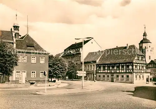 AK / Ansichtskarte Ronneburg_Thueringen Rathaus Gasthaus Gambrinus Ronneburg Thueringen