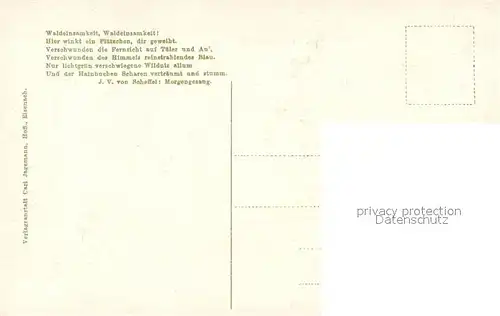 AK / Ansichtskarte Ruhla Waldschaenke Dreiherrnstein am Rennsteig Scheffel Denkmal Ruhla