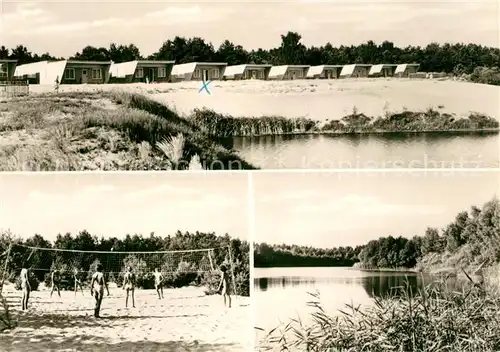 AK / Ansichtskarte Ruhlsdorf_Bernau Badestrand Ferienheim Ruhlsdorf Bernau