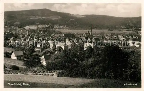 AK / Ansichtskarte Saalfeld_Saale Panorama Saalfeld_Saale