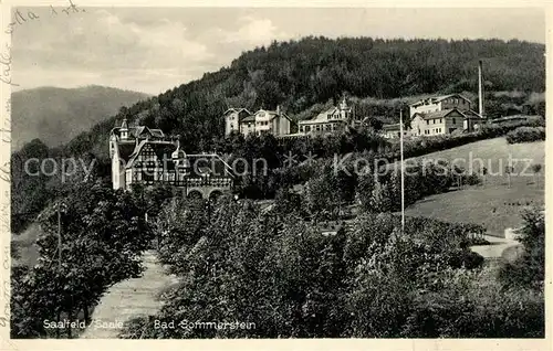 AK / Ansichtskarte Saalfeld_Saale Bad Sommerstein Saalfeld_Saale