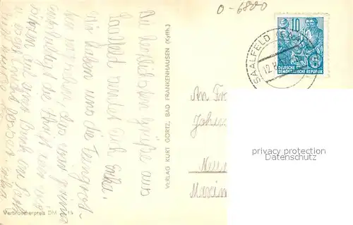 AK / Ansichtskarte Saalfeld_Saale Weidig Saalfeld_Saale