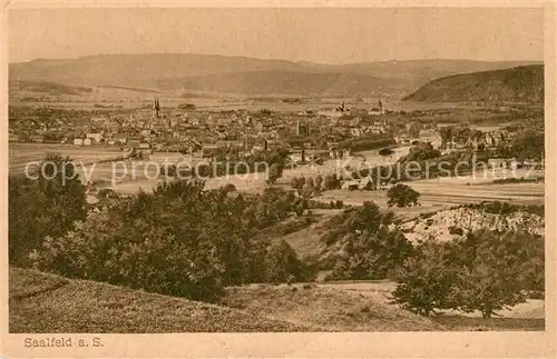 AK / Ansichtskarte Saalfeld_Saale Panorama Saalfeld_Saale