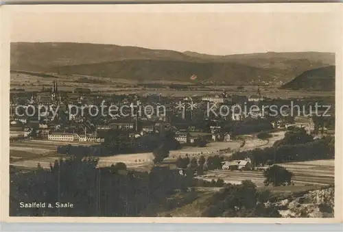 AK / Ansichtskarte Saalfeld_Saale Panorama Saalfeld_Saale