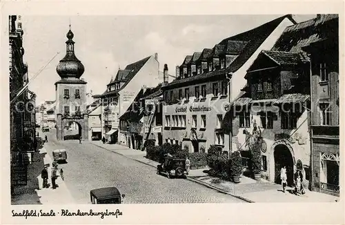 AK / Ansichtskarte Saalfeld_Saale Blankenburgstrasse Saalfeld_Saale