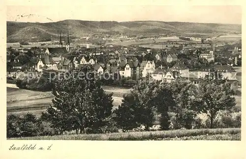 AK / Ansichtskarte Saalfeld_Saale Panorama Saalfeld_Saale