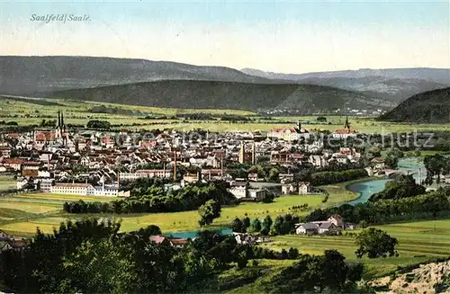 AK / Ansichtskarte Saalfeld_Saale Panorama Saalfeld_Saale