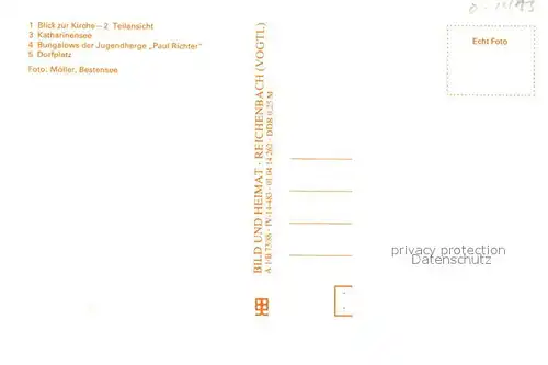 AK / Ansichtskarte Schildow Kirche Katharinensee Bungalows Jugendherberge Paul Richter Dorfplatz Schildow