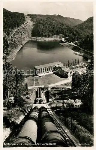 AK / Ansichtskarte Schluchsee Schluchseewerk Krafthaus Schwarzabruck Schwarzwald Schluchsee