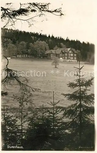AK / Ansichtskarte Schmiedefeld_Neuhaus Berghotel Stutenhaus Schmiedefeld Neuhaus