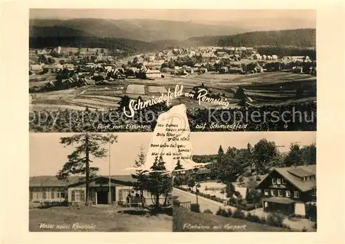 AK / Ansichtskarte Schmiedefeld_Rennsteig Neues Klubhaus Filmbuehne Kurpark Schmiedefeld_Rennsteig