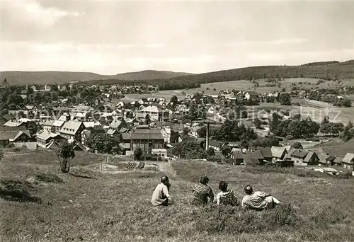 AK / Ansichtskarte Schmiedefeld_Rennsteig Panorama Schmiedefeld_Rennsteig