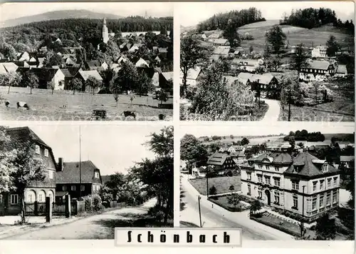 AK / Ansichtskarte Schoenbach_Sachsen Orts und Teilansichten Schoenbach Sachsen