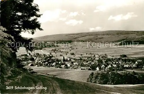 AK / Ansichtskarte Schoenhagen_Solling Panorama Schoenhagen Solling