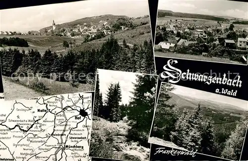 AK / Ansichtskarte Schwarzenbach_Wald Panorama Landschaft Frankenwald Schwarzenbach Wald