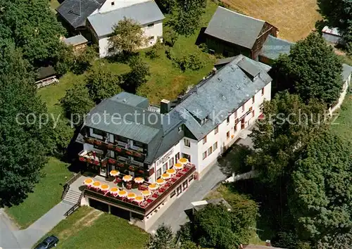 AK / Ansichtskarte Schwarzenbach_Wald Gasthof Zegasttal Terrassencafe Fliegeraufnahme Schwarzenbach Wald