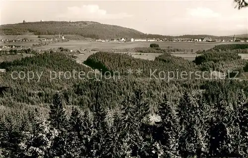 AK / Ansichtskarte Schwarzenbach_Wald mit Dobraberg Schwarzenbach Wald