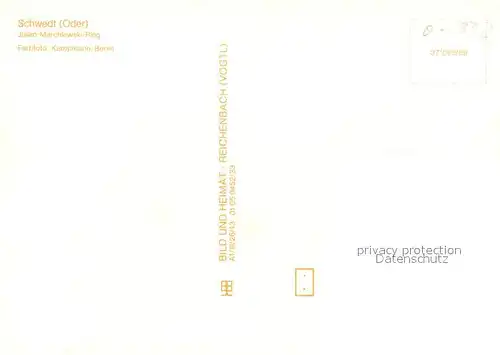 AK / Ansichtskarte Schwedt_Oder Kaufhalle Julian Marchiewski Ring Schwedt Oder