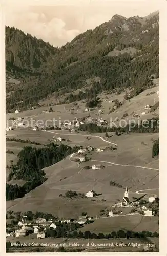 AK / Ansichtskarte Seifriedsberg_Sonthofen mit Haide und Gunzesried Seifriedsberg Sonthofen