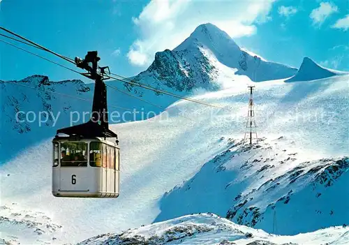 AK / Ansichtskarte Seilbahn Gletscherbahn Kaprun Kitzsteinhorn  Seilbahn