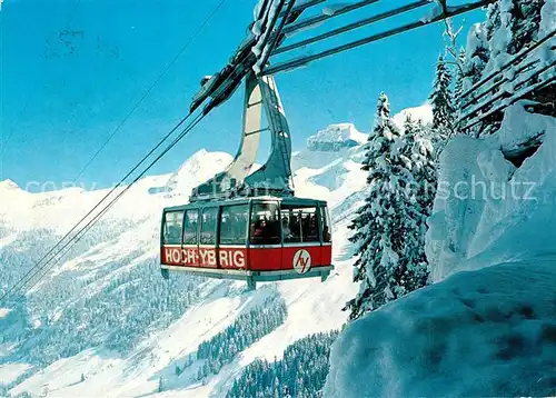 AK / Ansichtskarte Seilbahn Weglosen Seebli Hoch Ybrig  Seilbahn
