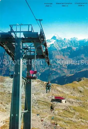 AK / Ansichtskarte Sessellift Nebelhorn Oberstdorf  Sessellift