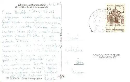 AK / Ansichtskarte Simmersfeld Ansicht vom Waldrand aus Simmersfeld