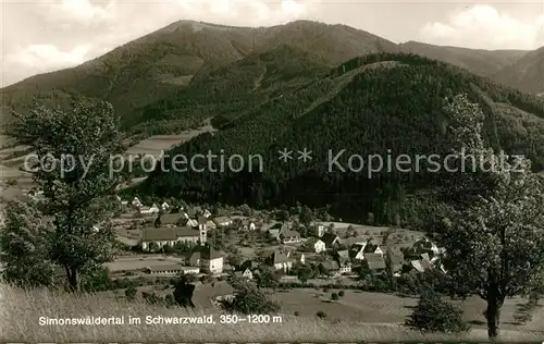 AK / Ansichtskarte Simonswaeldertal_Simonswald Landschaftspanorama Schwarzwald 