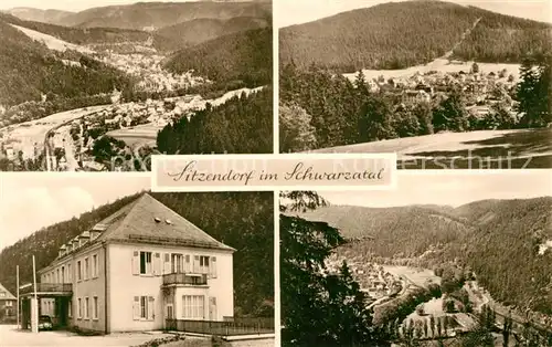 AK / Ansichtskarte Sitzendorf_Thueringen Rathaus Panorama Sitzendorf Thueringen
