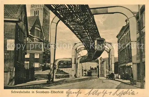 AK / Ansichtskarte Sonnborn_Elberfeld Schwebebahn  Sonnborn Elberfeld